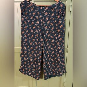 American Eagle Wide-Leg Cropped Palazzo Pants